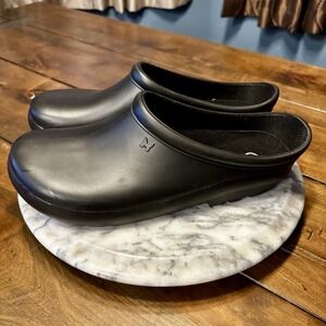 Sloggers Black Premium Clog Rain & Garden Slip On Shoes Women Sz 10